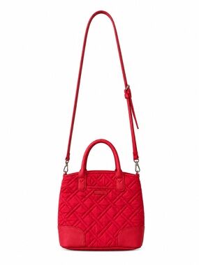 Vera Bradley Quilted Red Mini Tote Top Handle Satchel Crossbody